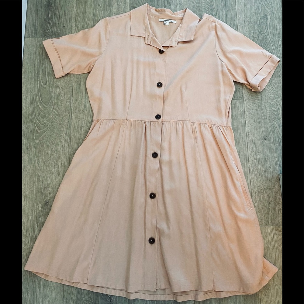 O'Neill Peach Button-Up Dress